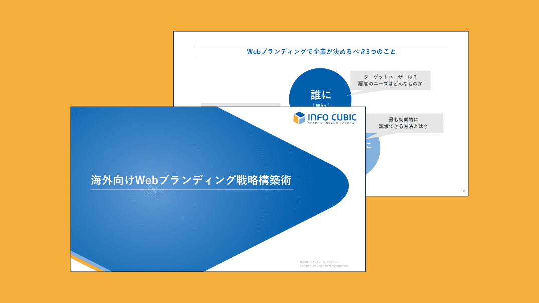 海外向けウェブブランディング戦略・構築術を説明するホワイトペーパーのサムネイル