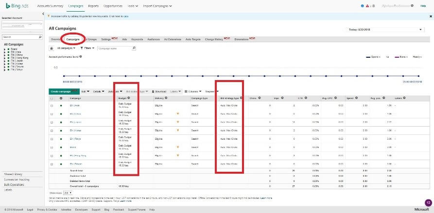 Bing広告配信手順