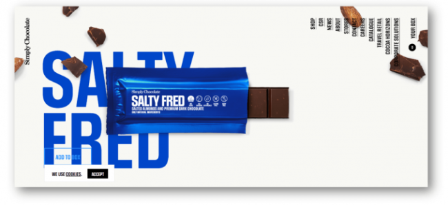 SimplyChocolate ウェブサイト