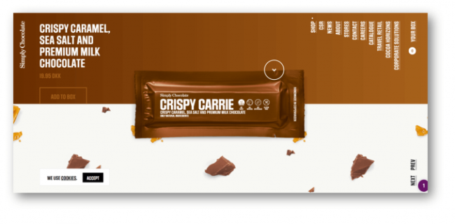 SimplyChocolate ウェブサイト