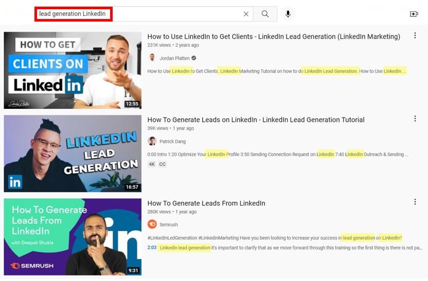 YouTube検索‐キーワードを繰り返す