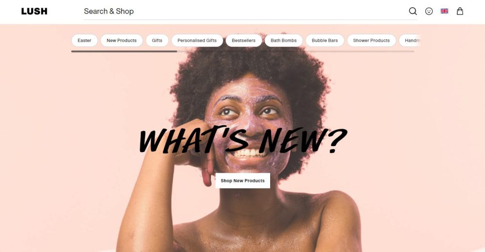 Lush ウェブサイト
