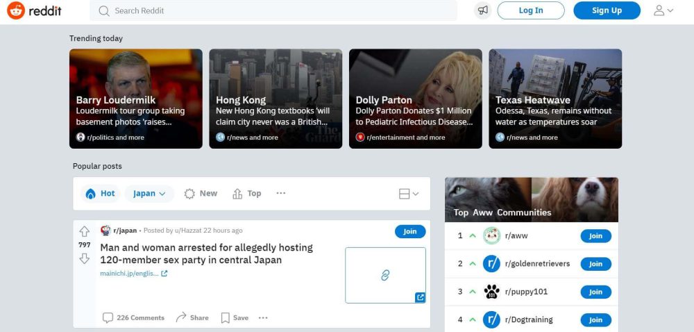 2022年注目のソーシャルメディア　reddit.com