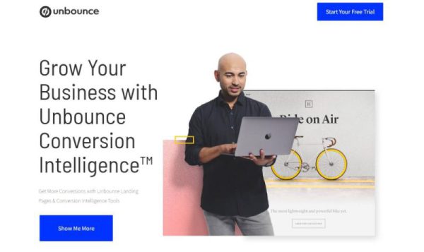 unbounce landing page