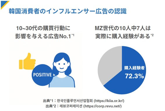 韓国人消費者のインフルエンサー広告に対する認識