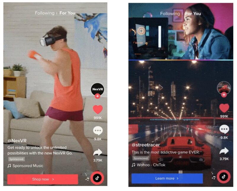 TikTok広告の基本フォーマット