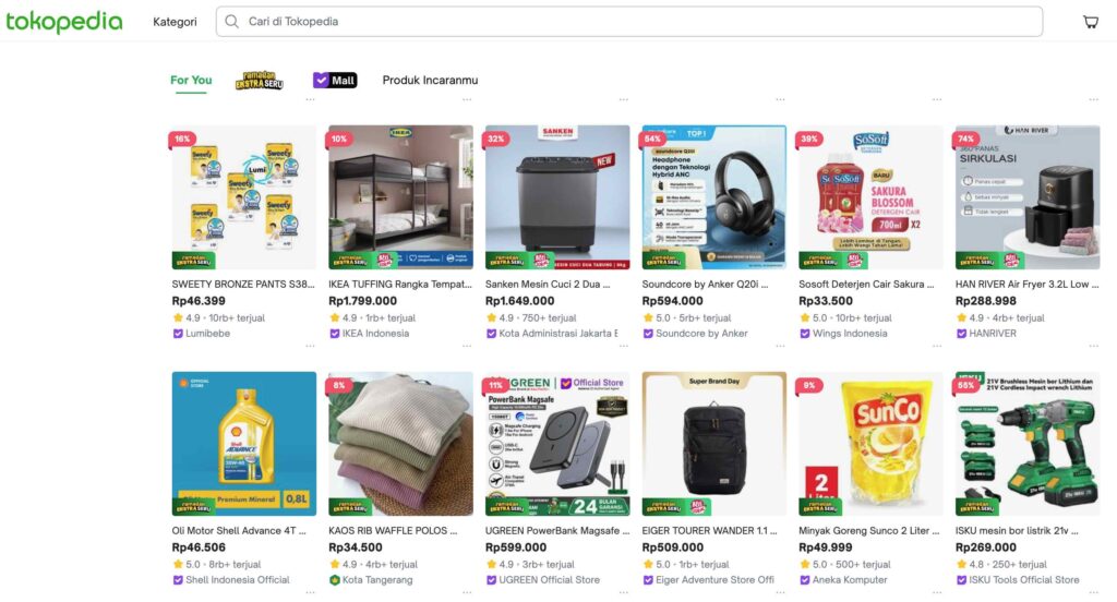 tokopedia online marketplace